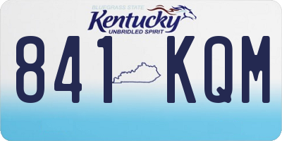 KY license plate 841KQM