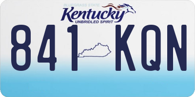 KY license plate 841KQN