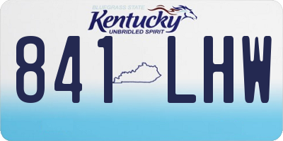 KY license plate 841LHW