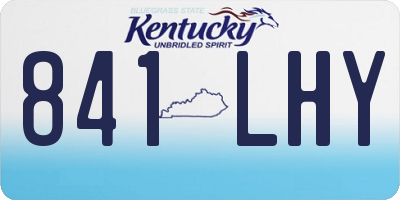 KY license plate 841LHY
