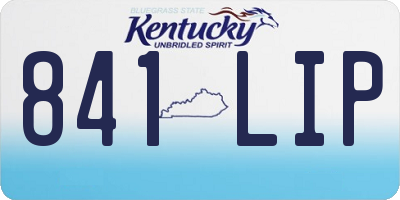 KY license plate 841LIP