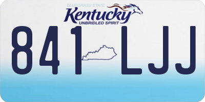 KY license plate 841LJJ