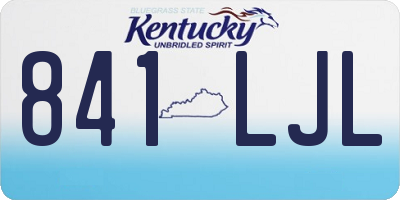 KY license plate 841LJL