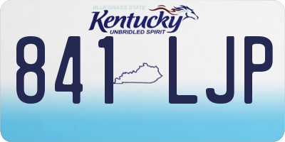 KY license plate 841LJP