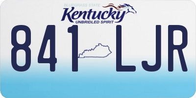 KY license plate 841LJR