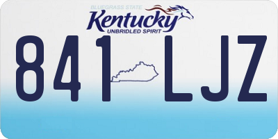 KY license plate 841LJZ