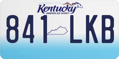 KY license plate 841LKB