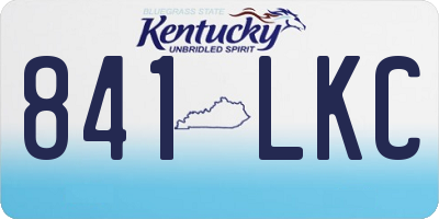 KY license plate 841LKC