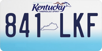 KY license plate 841LKF