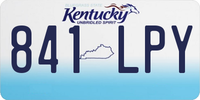 KY license plate 841LPY