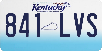 KY license plate 841LVS