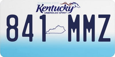 KY license plate 841MMZ