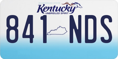 KY license plate 841NDS