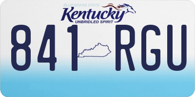 KY license plate 841RGU