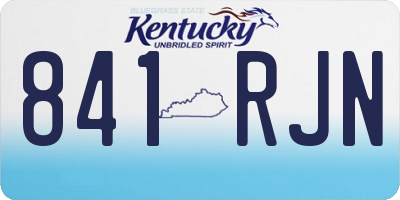 KY license plate 841RJN