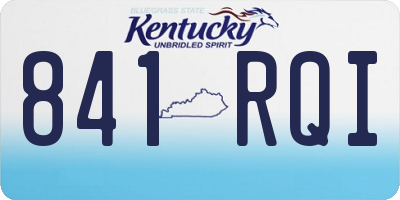 KY license plate 841RQI