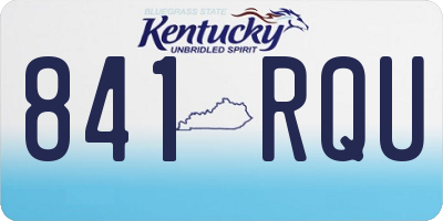 KY license plate 841RQU