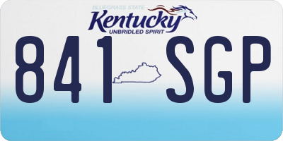 KY license plate 841SGP
