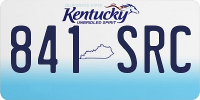 KY license plate 841SRC