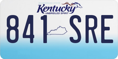 KY license plate 841SRE