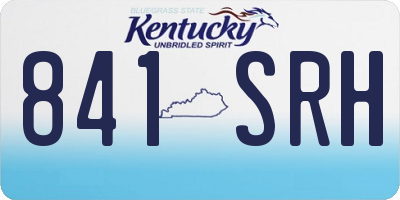 KY license plate 841SRH