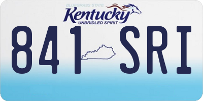 KY license plate 841SRI