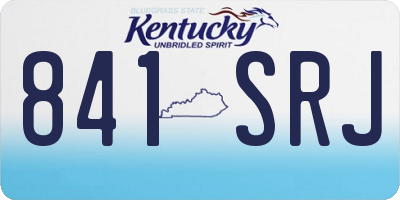 KY license plate 841SRJ
