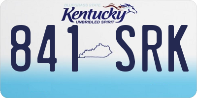 KY license plate 841SRK