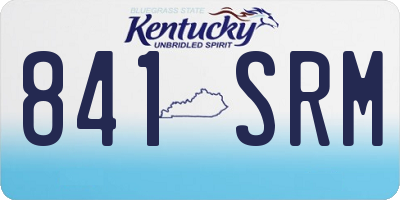 KY license plate 841SRM