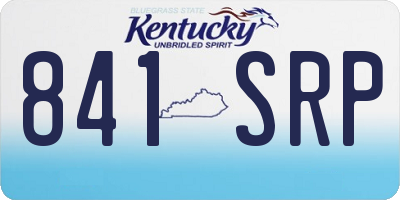 KY license plate 841SRP