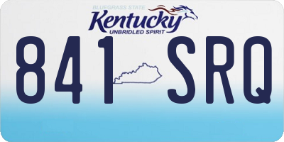 KY license plate 841SRQ