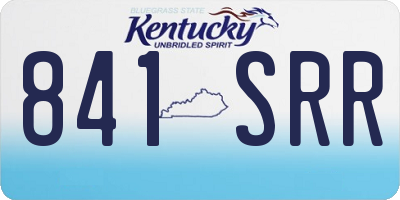 KY license plate 841SRR