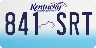 KY license plate 841SRT