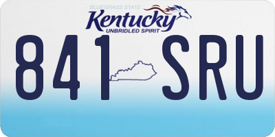 KY license plate 841SRU