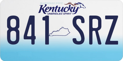 KY license plate 841SRZ