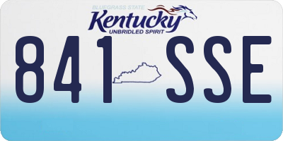 KY license plate 841SSE