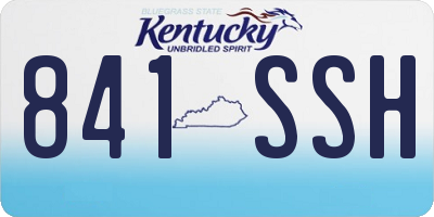 KY license plate 841SSH