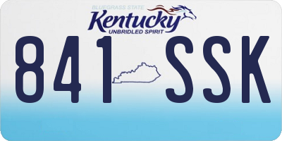 KY license plate 841SSK