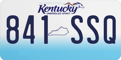 KY license plate 841SSQ