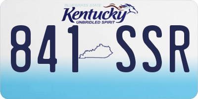 KY license plate 841SSR