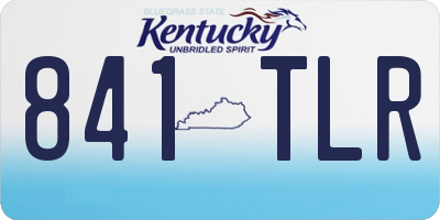 KY license plate 841TLR