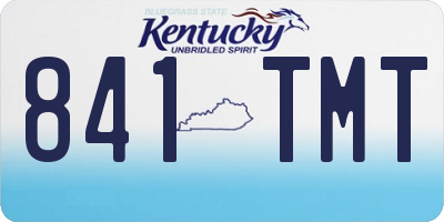 KY license plate 841TMT