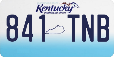 KY license plate 841TNB