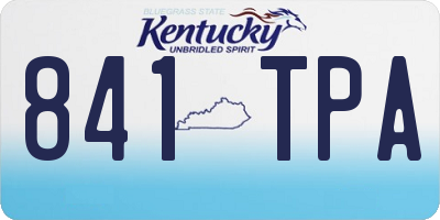 KY license plate 841TPA