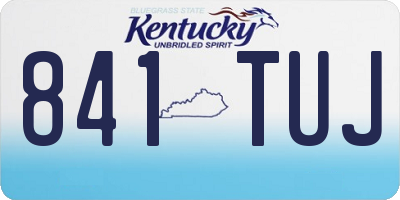 KY license plate 841TUJ