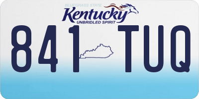 KY license plate 841TUQ