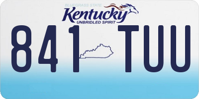 KY license plate 841TUU
