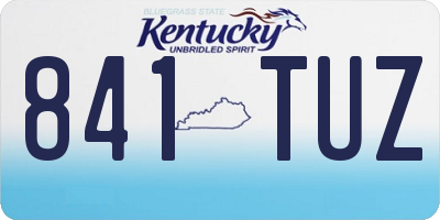 KY license plate 841TUZ