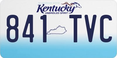 KY license plate 841TVC
