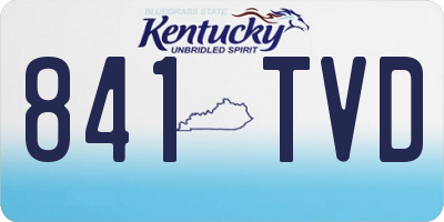 KY license plate 841TVD
